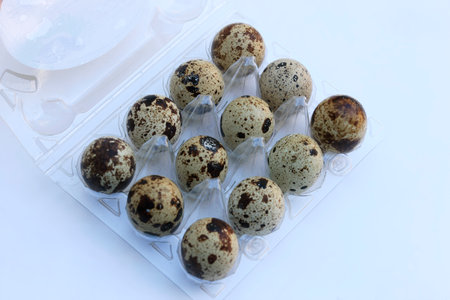 Quail Eggs, tasty but smallの写真素材