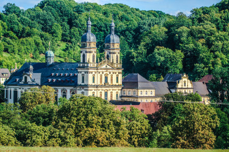 The monastery SchÃ¶ntal in Hohenlohe, Germany, Europe