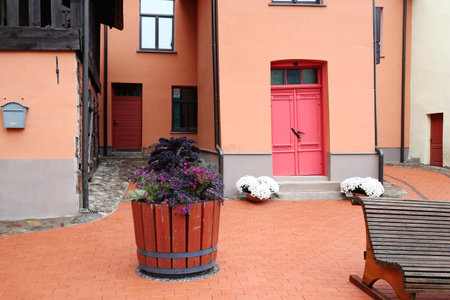 City of Cesis in Latvia, Baltic States, Europeの写真素材