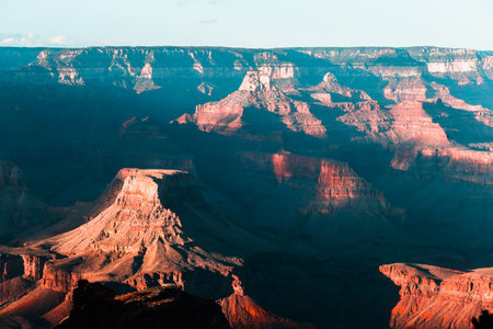 View from the South Rim of the Grand Canyon National Park, United States of Americaの写真素材