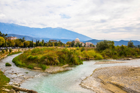 Berat Albania, Berati, UNESCO world heritage site, Albania, Europeのeditorial素材