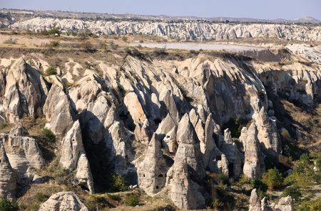 The famous Rock Churches in Goreme, Cappadocia, Turkeyの写真素材