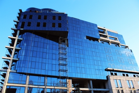 Glazing of new office buildingのeditorial素材