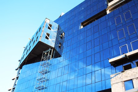 Glazing of new office buildingのeditorial素材