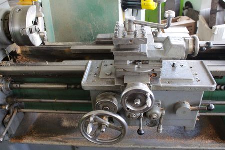 Steel latheの写真素材