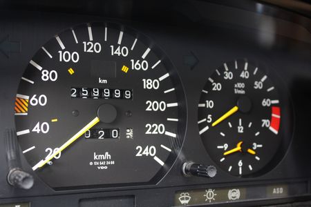 Speedometer and lucky figures