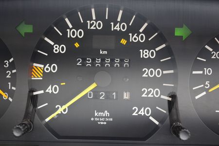 Speedometer and lucky figures