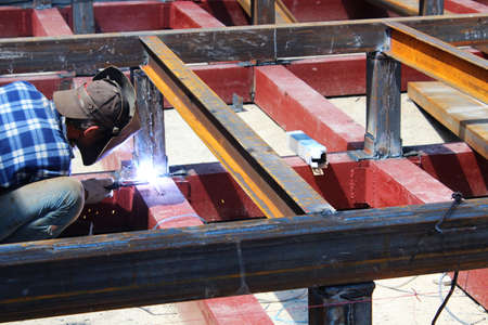 Worker is weldingの写真素材