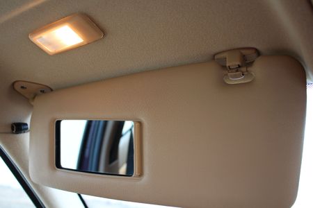 Car sun light protection visorの写真素材
