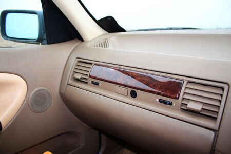 Car glove compartment with air deflectorsの写真素材