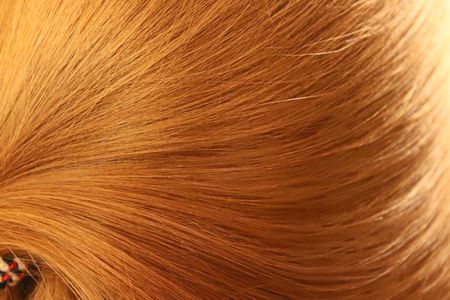 Golden healthy hair textureの写真素材