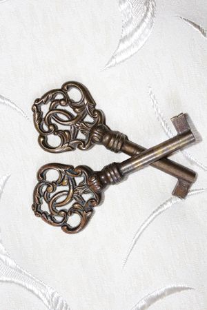 Two delicate keysの写真素材