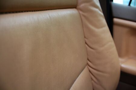 Leather seat closeupの写真素材