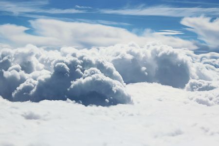 Clouds in the skyの写真素材