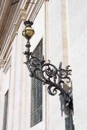 Vintage figured street lampの写真素材