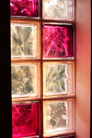 Colour glass blocksの写真素材