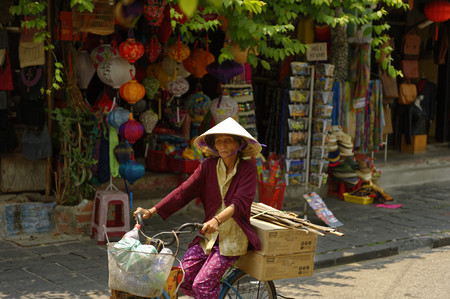 Scarves and cloths offer - Silk and tailor town HOI AN, VIETNAMのeditorial素材