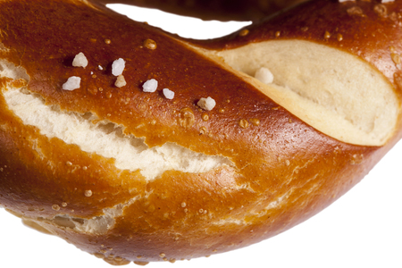 Pretzels on a white backgroundの写真素材