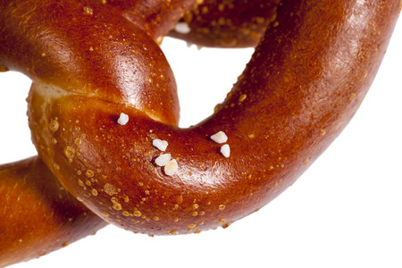 Pretzels on a white backgroundの写真素材