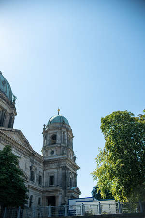 sightseeing boat tour through berlin germany on the spreeの写真素材