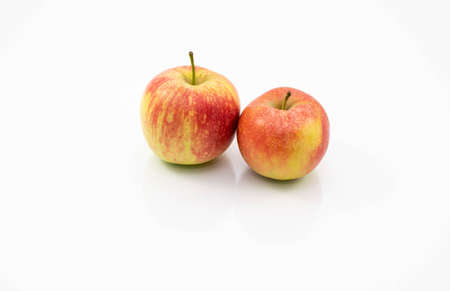 Apples isolated on white backgroundの写真素材
