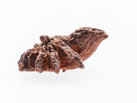 Front shoot of anise grain on white backgroundの写真素材