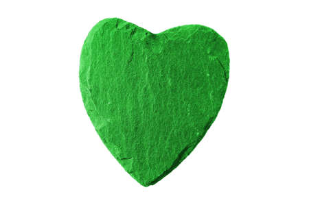 green heart with slate structureの写真素材