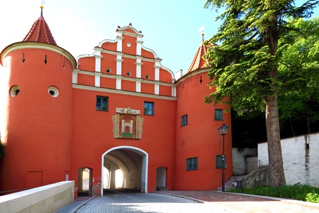 Historical old Town Neuburg Donau Bavaria Germanyのeditorial素材