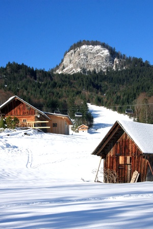 Mountain Village in Austria Europeの写真素材