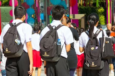 Bangkok 05.02.2010 student in Uniformのeditorial素材