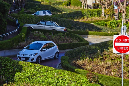 Lombard Street, San Franciscoのeditorial素材