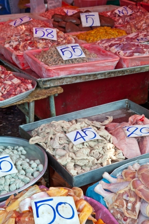At a market in Thailandの写真素材