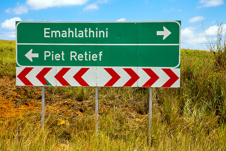 .According To Emahlathini or Piet Retief?の写真素材