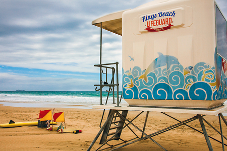 On the beach of Port Elizabeth South Africaのeditorial素材