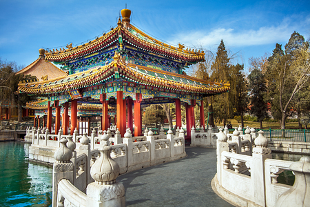 In the Beihai Park in Beijing Chinaのeditorial素材