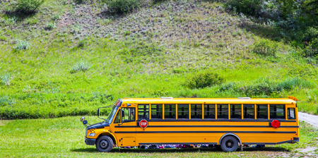 Xatsull Heritage Village British Columbia Canada 14 June 2018 School trip to Xatsull Heritage Villageのeditorial素材