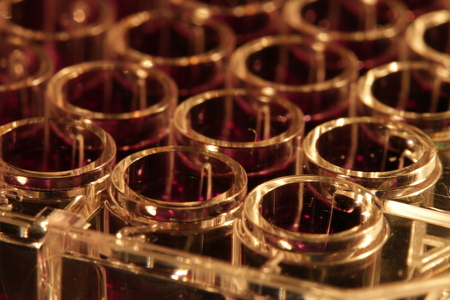 96 wells microplate ready for spectroscopyの写真素材