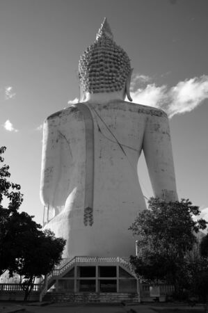 THAILAND - July 31, 2016:Model very large Buddha statue sitting meditationの写真素材