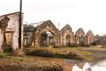 Old industrial mining ruins as sightsの写真素材