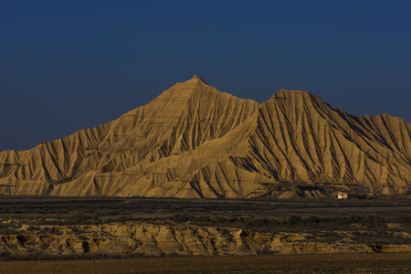 Berdenas Reales desert in Spainの写真素材