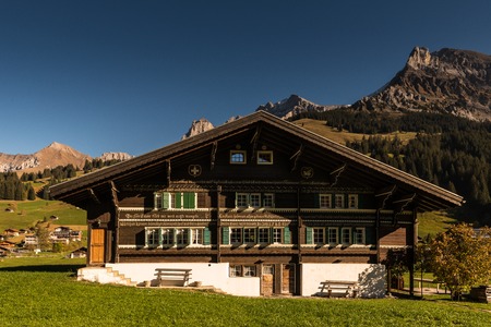 mountain pasture in Engstligental south of Adelboden, Frutigen-Niedersimmental, Bernese Oberland, Switzerlandのeditorial素材