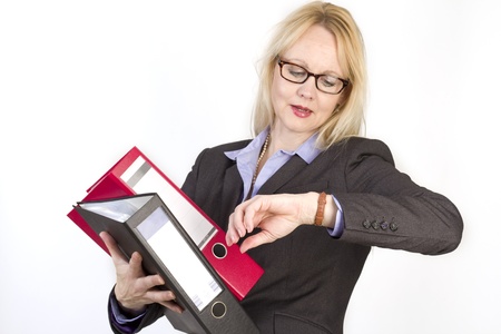 Close-up portrait of an adult beautiful business woman.の写真素材