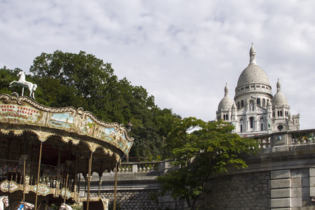 The Basilica of the Sacred Heart. Sacre-Coeur. Paris. France.の写真素材