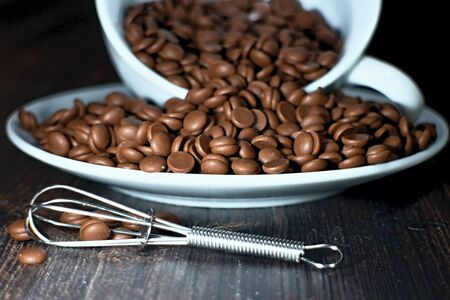 Grains Chocolate with a beater.の写真素材
