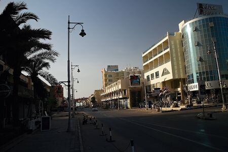 Sakkala - Hurghadas favorite summer destination. The main street of the city center.のeditorial素材
