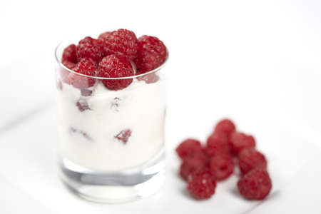 Yogurt with Raspberries - Raspberry Yogurtの写真素材