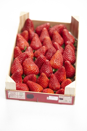 Stairs with strawberriesの写真素材