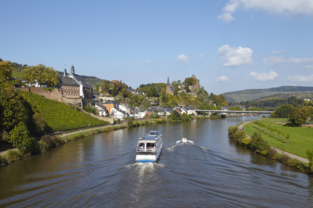 Total view of Saarburg (Rhineland-Palatinate, Germany) taken on October 3, 2014.のeditorial素材
