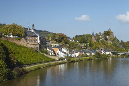 Total view of Saarburg (Rhineland-Palatinate, Germany) taken on October 3, 2014.のeditorial素材