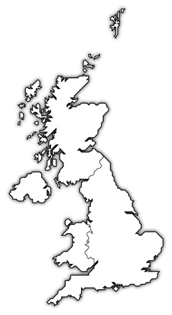 Political map of United Kingdom with the several countries. Political map of United Kingdom with the several countries.
